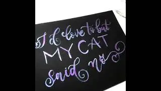 Satisfying Glitter Lettering