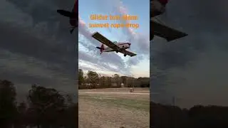 Glider tow plane rope drop