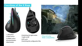 AFUNTA 12800 DPI RGB Gaming Mouse