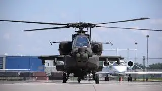 Engine Start US Army Apache Helicopter