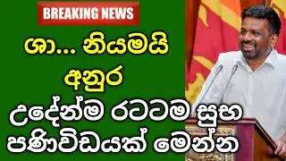 ශා.. නියමයි අනුර, උදේන්ම රටටම සතුටුදායක පණිවිඩයක් මෙන්න 