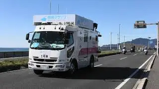 静岡マラソン2024 28km地点 水平線と共に走れ！ 最終ランナーまで応援！