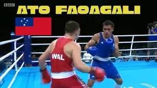 Sammy Lee vs Ato Plodzicki Faoagali Light Heavyweight division (81KG) - Wales vs Samoa  #boxing