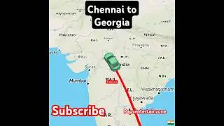Chennai to Georgia travel map 🗾#india#history#georgia#travel#shorts#vlog#youtubeshorts#short✈️🗾