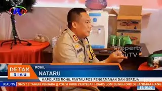 KAPOLRES ROHIL PANTAU POS PENGAMANAN DAN GEREJA