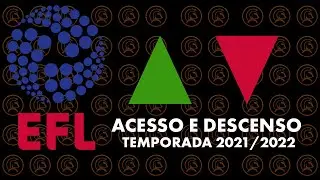 EFL - ACESSO E DESCENSO NA TEMPORADA 2021/2022 NA INGLATERRA