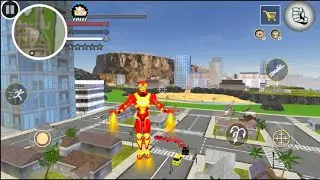 Flying Iron Rope Hero Vegas Gangster Crime City