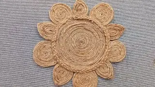 পাটের দরি দিয়ে টেবিল ম্যাট || table mat making 