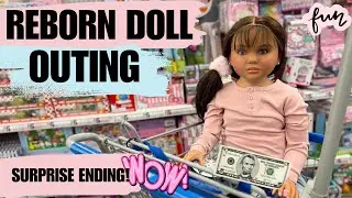 Reborn Doll Adelia Goes to Five Below 💵 🧩 😮 SURPRISE Ending!! #reborn #thedollsarentreal #roleplay