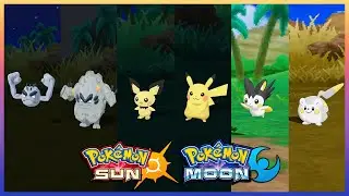 Pokemon Sun & Moon - Alolan Geodude,Alolan Graveler,Pichu,Pikachu,Emolga & Togedemaru Locations