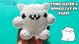 Origami 3D Bongo Cat