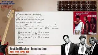 🎻 Just An Illusion - Imagination Bass Backing Track with chords and lyrics