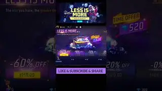 FREE FIRE LESS IS MORE EVENT I FF NEW TODAY | GARENA FREE FIRE
