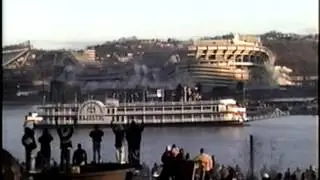 Three River Stadium Pittsburgh Pennsylvania Demoltion Implosion February 11 2001
