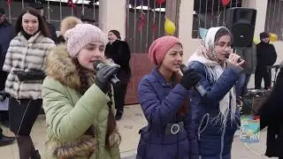Праздник двора на благоустроенной придомовой территории поселка Сулак (12 января 2019 года)