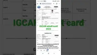 IGCAR admit card 2022# igcar# admit card#2021#