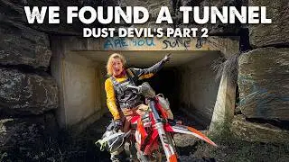 1.7km drainage tunnel on a motorcycle... Welcome to Dust Devil's