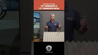 The difference between 7/8 inch corrugated and 1/2 inch corrugated metal roofing & siding