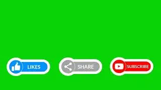 like share subscribe ai green screen