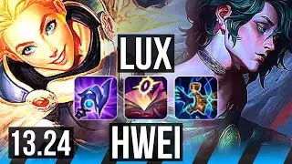 LUX vs HWEI (MID) | 14/4/10, 400+ games | BR Challenger | 13.24
