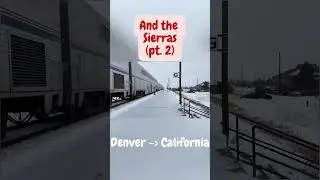 Most SCENIC Train Ride (pt. 1) #train #snow #relaxing