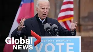 US election: Joe Biden campaigns in Georgia ahead of crucial senate runoffs