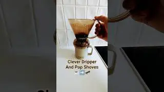 Clever Dripper Coffee and  Pop Shoves ☕➡️🛹 #coffee #skateboarding