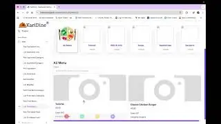 KariDine&mdash;(Item Maintenance)&mdash;List Product, Add Product, List modifiers, Add modifiers, Add Variation
