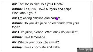 Baro English-ka: Conversation about My Favourite Food 