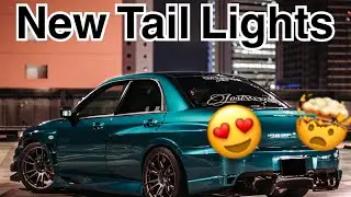 Installed CAR SHOP GLOW Custom made LED Tail lights on my Voltex Subaru WRX STi!!