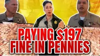 Activist Pays $197 Retaliatory Jaywalking Citation In Pennies!! MUST SEE!!