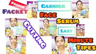#garnigr #face #serum #mask //#last #minute #beauty #tipes //#packet #cutting in #details//#minivlog
