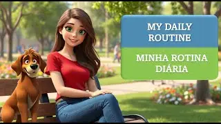 My Daily Routine - Story with audio in English and Portuguese
