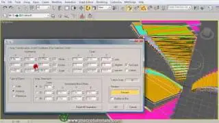 3D Studio Max -  Tutorial - How to create arrays | Ordered copies | Copies along a path