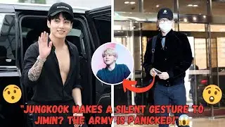 Jungkook's silent gesture to Jimin is in the spotlight! ARMY suspect what's going on? 😳🔍