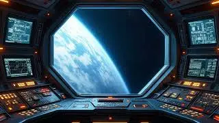 Night Shift on the Bridge | Space Ambience for Work, Study, Sleep, Relax