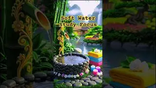 Soft Water Sounds for Studying & Working #shorts #relaxingmusic #piano