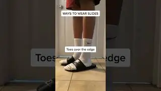 Nike Socks and Slides on Feet #shorts #nike #nikesocks #nikeslides