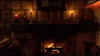 Crackling Fireplace & Soft Piano | Peaceful Night Ambience | Nest Flow Studio