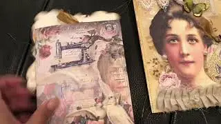 Vintage file folder pocket with signature