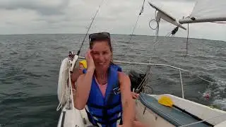 Sailing from Belleville to Main Duck Island on Sirus 21 Sailboat