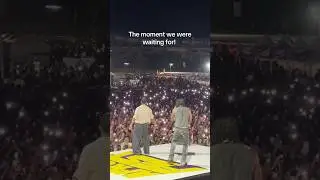 Wizkid and Gunna on stage