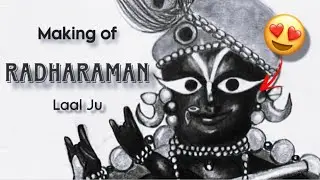 Radharaman Laal Ju’s sketch✍🏻| Special feeling💜| Bhavesh Sharma Arts #radharaman #ytshorts