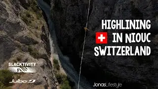 Highlining at Bungy Niouc, Switzerland