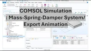 COMSOL - Cantilever (Mass-Spring-Damper System) / Export Animation