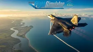 MSFS 2020: F-22 Raptor's Scenic RNAV Approach 26 Langley AFB #MSFS2020 #F22Raptor