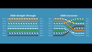 Straight through and Cross wired connection using twisted pair cable (Networking presentation)
