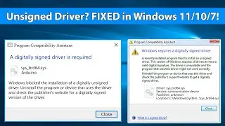Desactivar la aplicaci&oacute;n de firmas de controladores: Windows 11, 10, 8, 7 (instalar controladores...