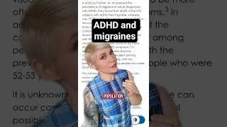 ADHD and migraines. #adhd #adhdawareness #adhdresources #adhdsymptoms #adhdeducation #adhders
