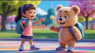 Teddy Bear Teddy Bear turn around - 3D Animation English Nursery rhyme song for children